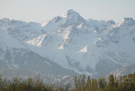 Views on the peak of the Communist Youth of Almaty city